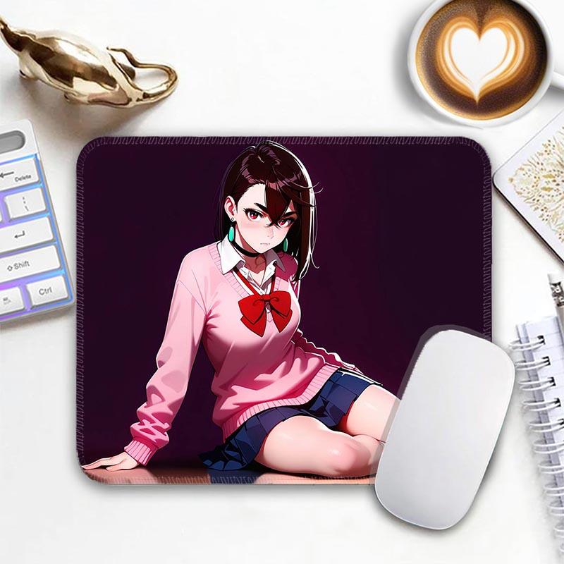 Sexy Anime Standard Mouse Pad Edge Stitched Small Mizuhara Chizuru R_Rent A Girlfriend Anime Mousepad Non-Slip Office Mousemats