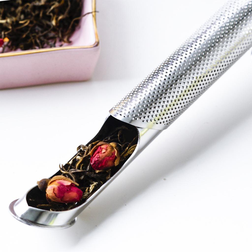 Pipe Stainless Steel Tea Infuser Filter with Durable Encrypted Mesh Design Fine Holes Tea Interval Diffuser for Coffee Leaf Tea