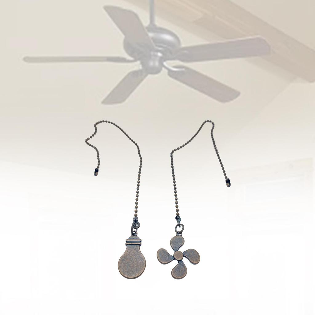 Ceiling Fan Pull Chain Ornaments Fan Extension Chain for Lamp Ceiling Fan