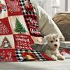 1pc Vintage Christmas - Themed Gingerbread Man, Christmas Truck Soft Blanket, Ideal Christmas Gift for Adding Festive Charm