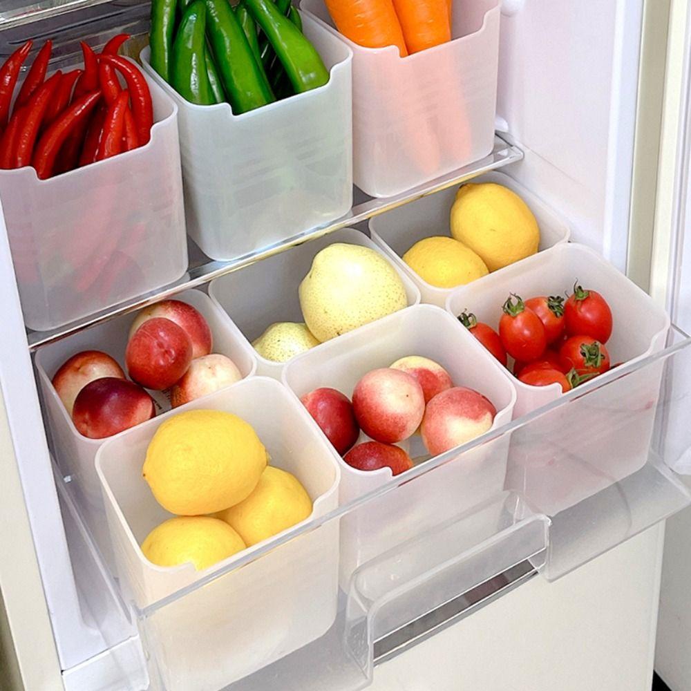 Stackable Refrigerator Organizer Bin Plastic Food Fresh Box  for Kitchen Organizer