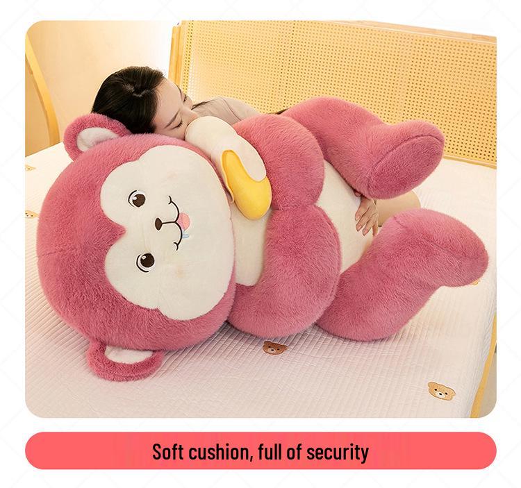Plush Retractable Banana Monkey Toy - Children's Favorite Rag Doll Gift