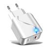 Schnellladegerät 3.0 2 Ports QC3.0 Schnellladung für Tablet Smartphone LED-Beleuchtung Adapter
