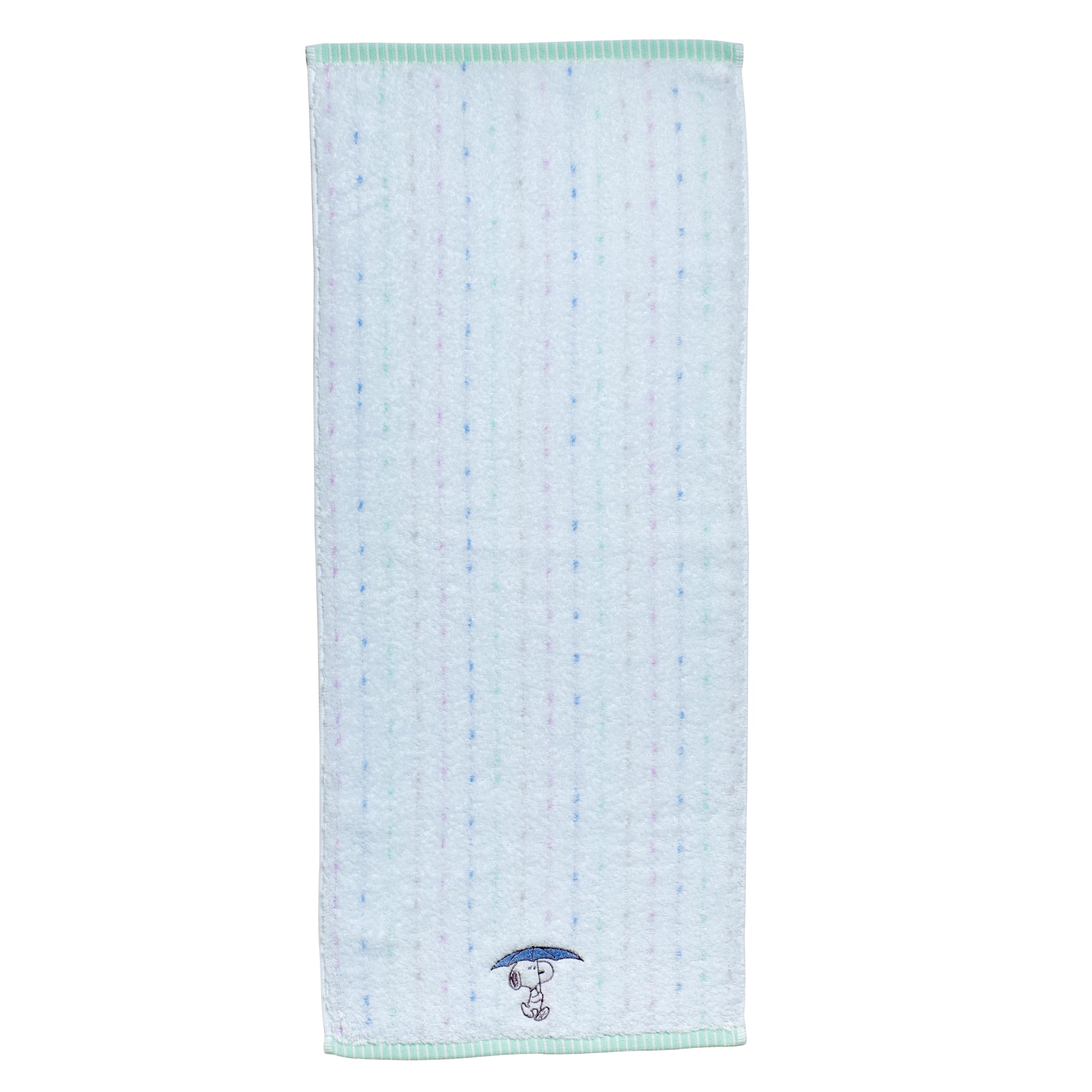 

Nishikawa Snoopy Face Towel 34x80cm Washable Cotton Unspun Yarn Soft and Fluffy Imabari Name Embroidery Embroidery Blue XT26160604 PN6601TW Rain 100% синий