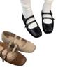 Sheepskin Version~ British Mary Jane Shoes, Small Leather Shoes, French Versatile and Comfortable Square Head One-word Belt Design Women's Single Shoe