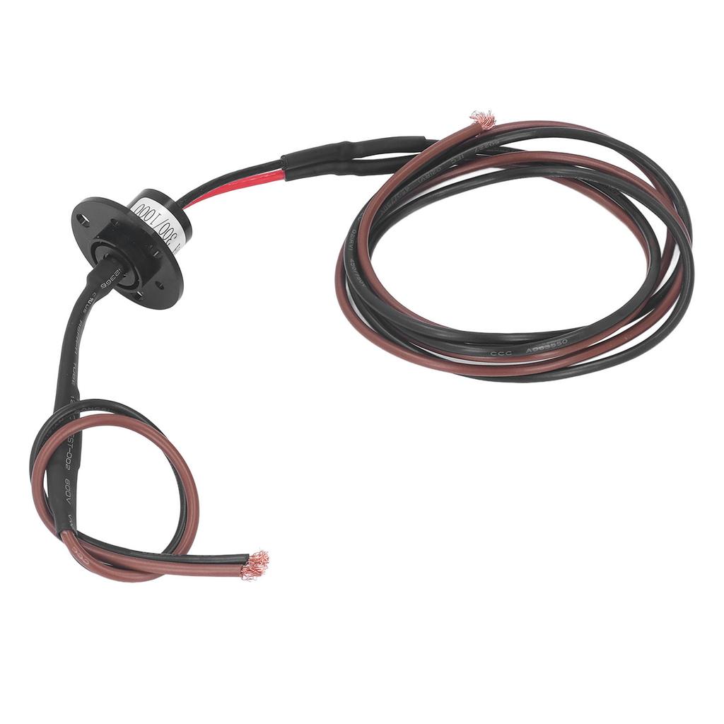 Elektrischer Schleifring 2 Wege 20A 250 U/min Drehbare elektrische Kontakte Leitring Kollektor