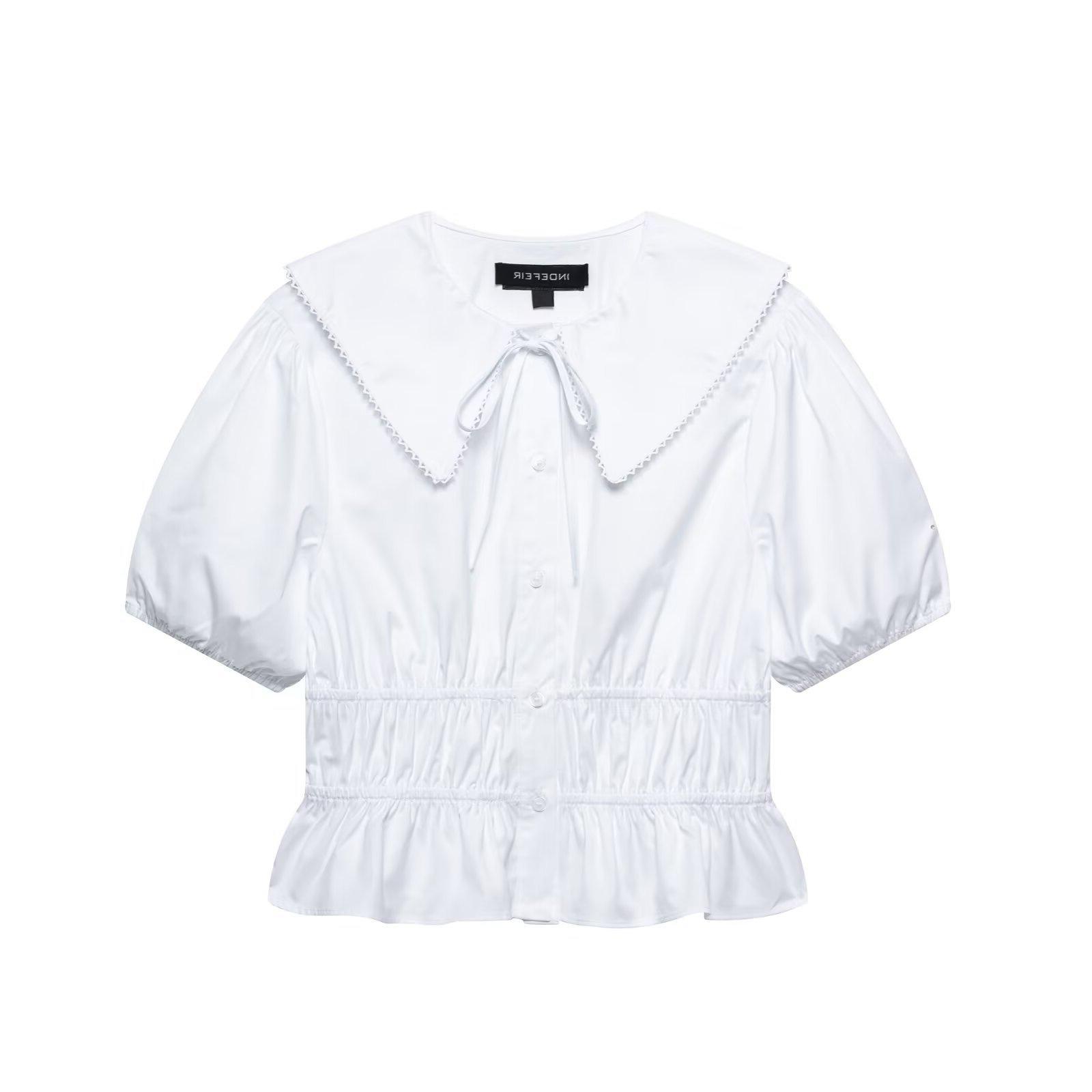 

TAOP&ZA Women s Sweet Style Short-Sleeve Shirt - Spring/Summer Fashion 2748250 M белый