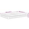 VidaXL Medium-Soft Foam Mattress 140x200 Cm 373024
