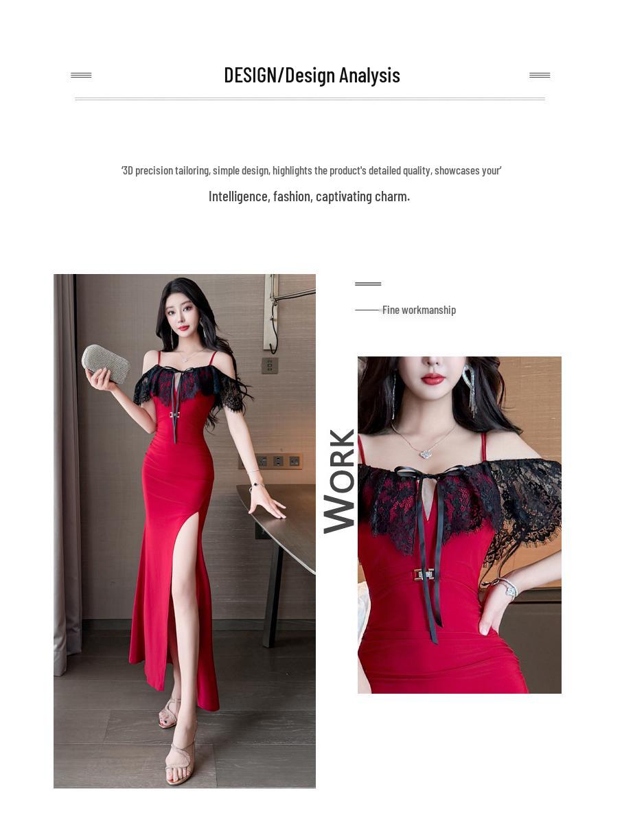 Spicy Girl One-Shoulder Slim Fit Solid Color Maxi Dress - Women s Sexy Workwear Medium чёрный