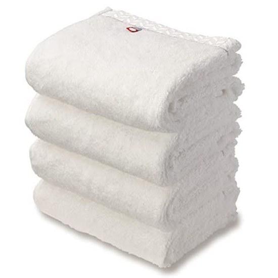 Imabari Towel Face Luxury Cotton 100 Set 4 Ultra Thick Premium White Soft Made Japan Gift Hotel