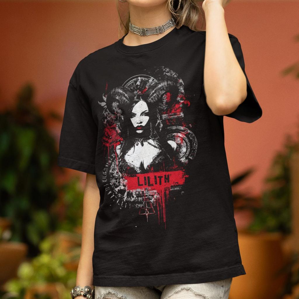 Lilith T-Shirt: Dark Goddess | Occult Gothic Tee | Witchy Gift | Dark Feminine Top