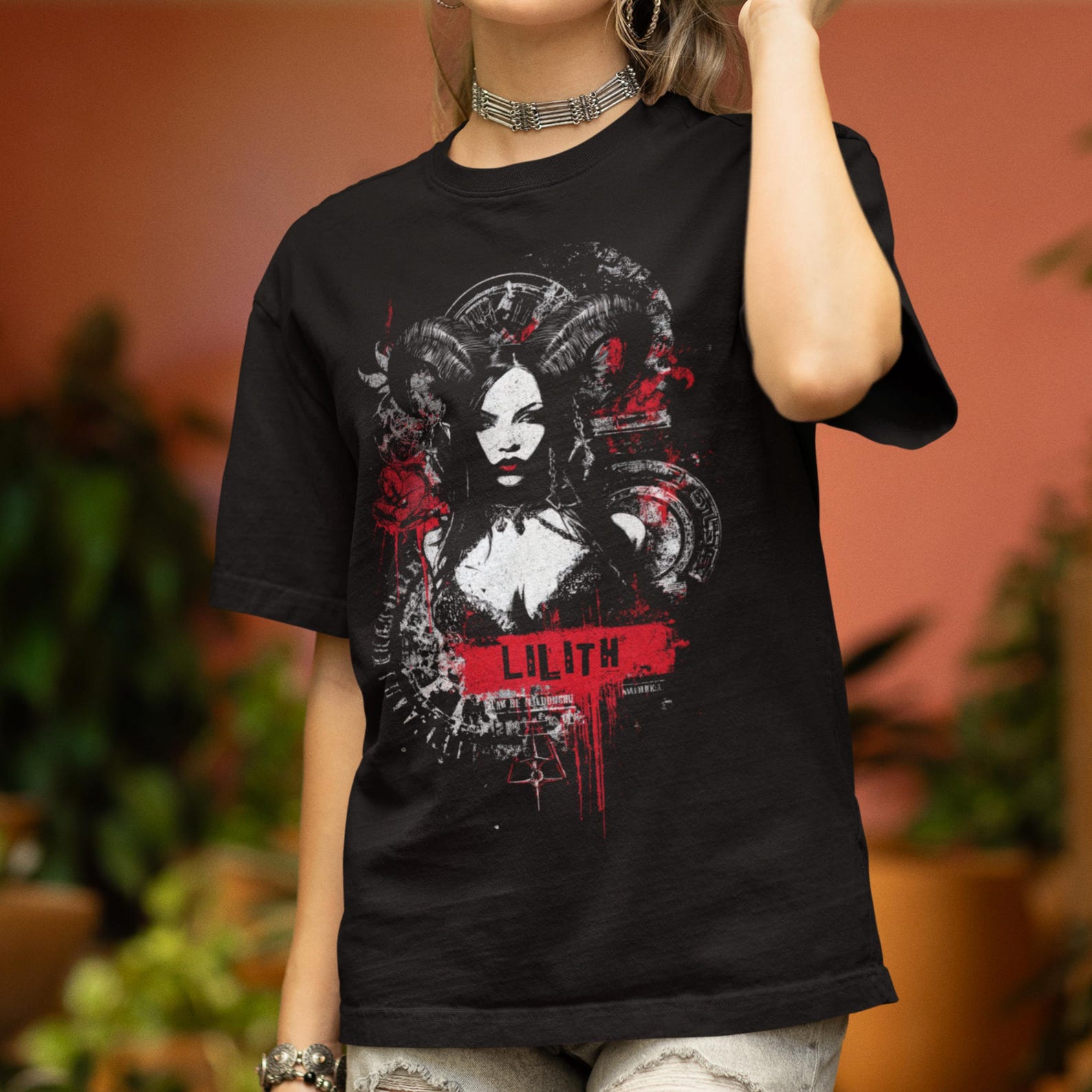 Lilith T-Shirt: Dark Goddess | Occult Gothic Tee | Witchy Gift | Dark Feminine Top 3XL