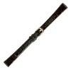 [EICO] Maruman Watch Band, Crocodile (side), L Size, Made In Japan, G 28225, Black, 12mm