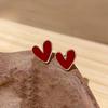 Women's Heart Stud Earrings - Anti-Tarnish/Durable Golden Heart Jewelry, Minimalist Elegant Gift, Daily Wear& Party Accessories