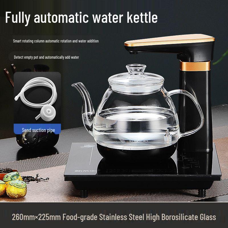 Upper Kettle Electric Tea Brewing Set with Integrated Water Pump