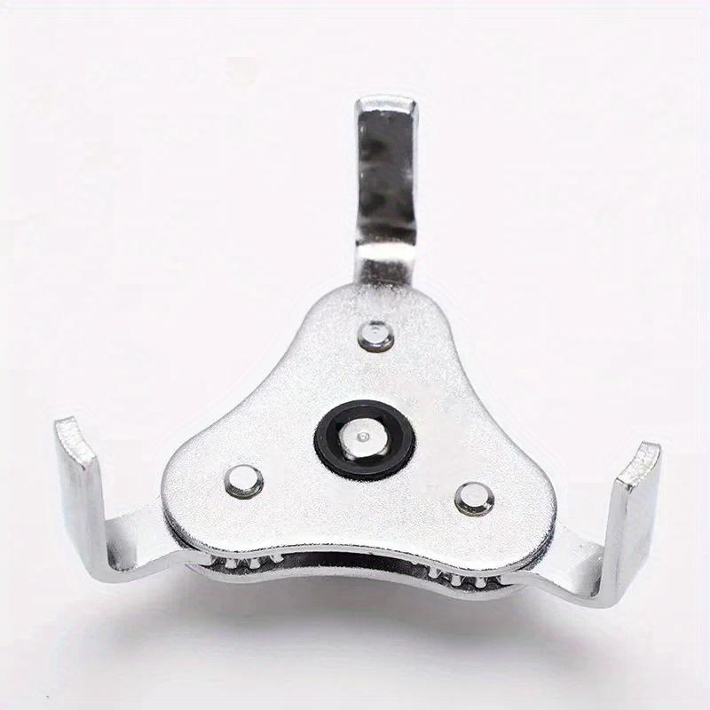 1PC Universal Adjustable Oil Filter Wrench From 2-1/2 Inch To 4.5 Inch Wrench Tool Set with 3 Jaw Uninstall Removal Key