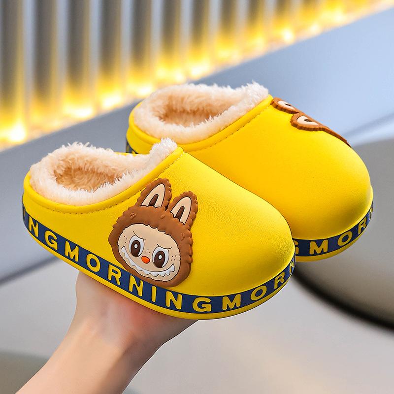 Kinder Baumwollpantoffeln Winter Indoor Mädchen Baby Rutschfest Verdickt Warm Niedlich Jungen Pelzig Baumwollschuhe