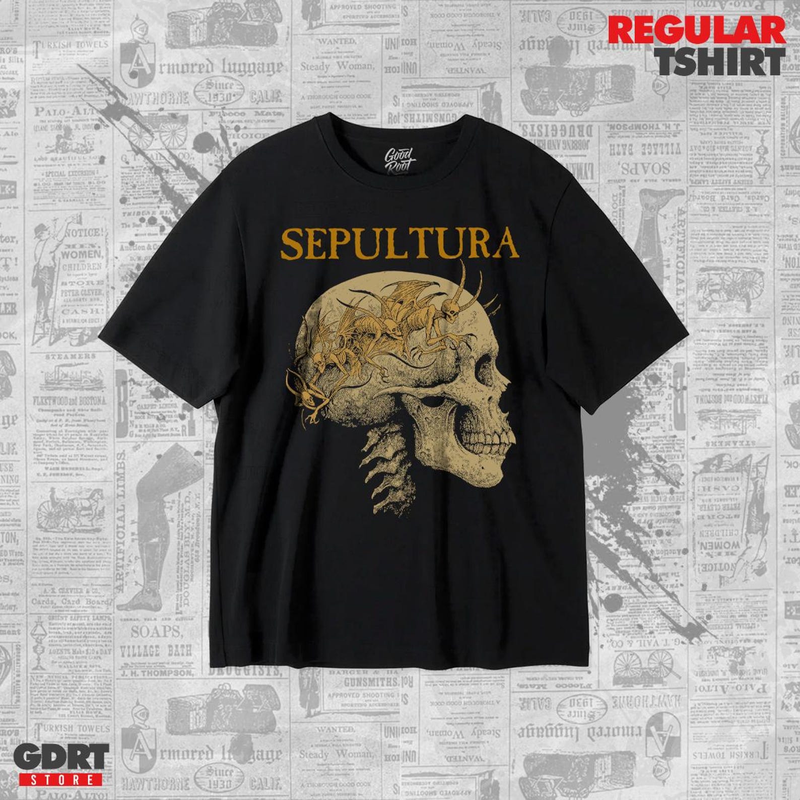Sepultura T shirt - Quadra Albums - Unisex Heavy Shirt 2XL
