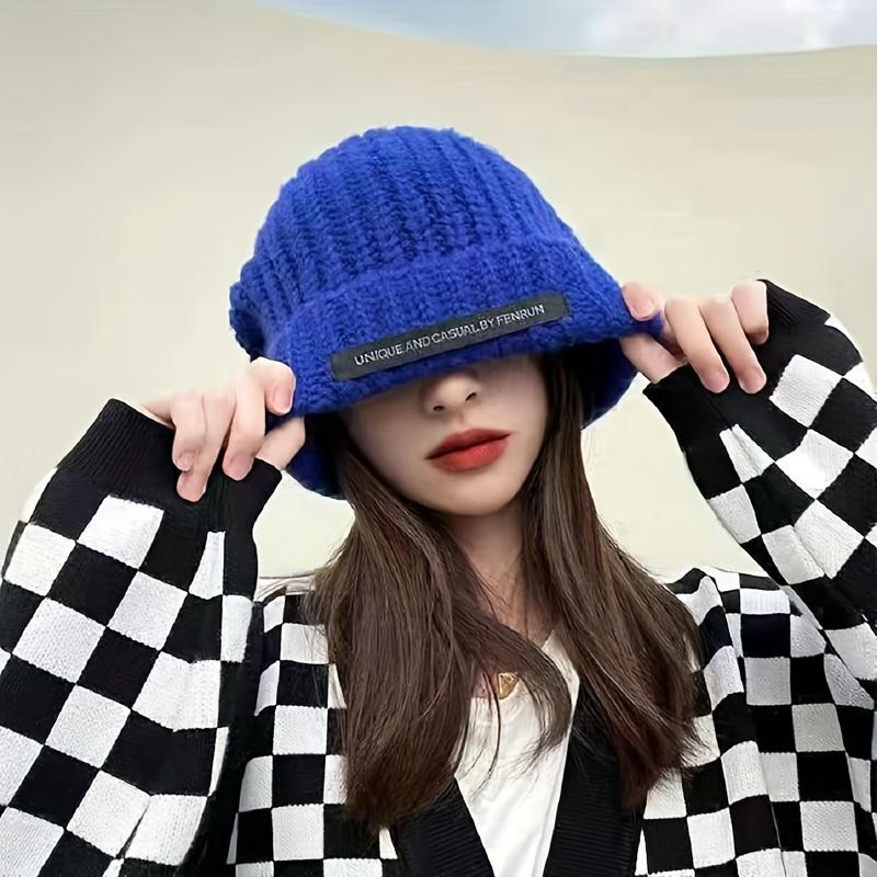 Elegante Berretto Caldo di Lana da Donna: Maglia a Fiori Intrecciati, Perfetta per l'Outdoor e San Valentino, Resistente e Pieghevole