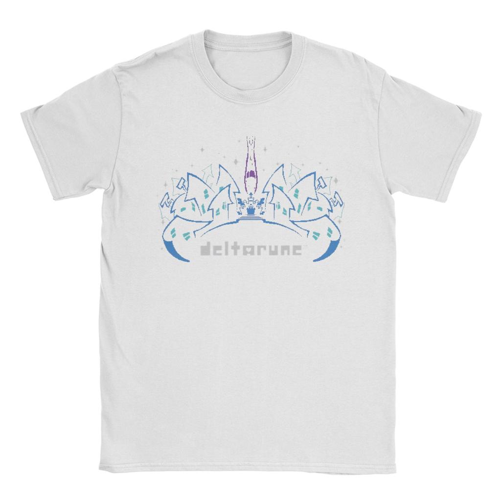 Unisex TShirt Deltarune Funny Pure Cotton Tee Shirt Short Sleeve T Shirts Crewneck Clothing Graphic