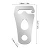 New 304 Stainless Steel Cord Tightener Outdoor Camping Tent Windproof Wind Tie Down Rope Buckle Clips Camping Accesorios