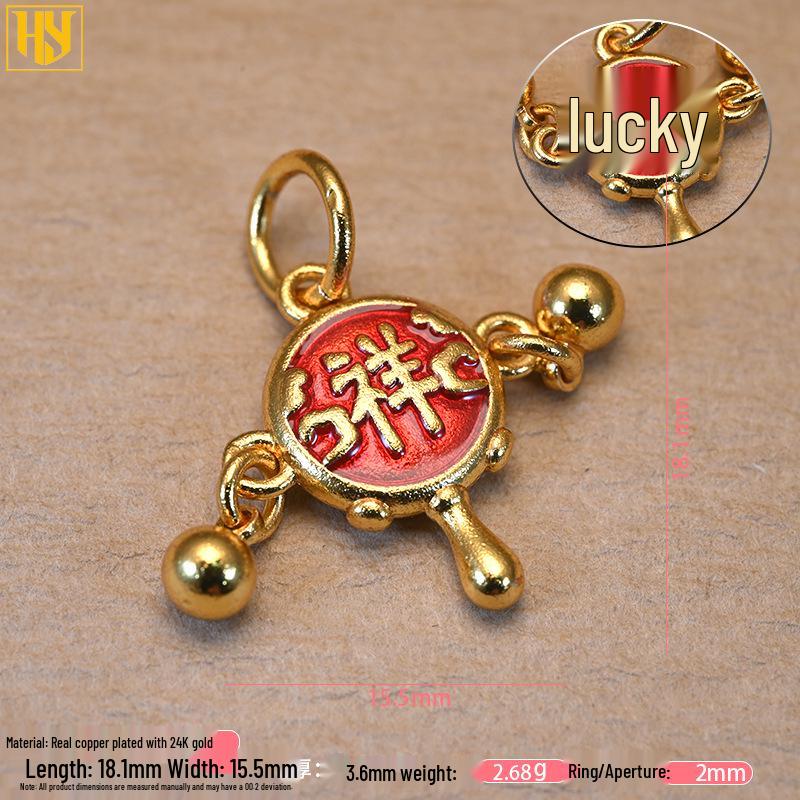 Древний Золотой Песок Капельное Масло Подвеска Шестизначная Мантра Браслет Ожерелье Ювелирные Аксессуары