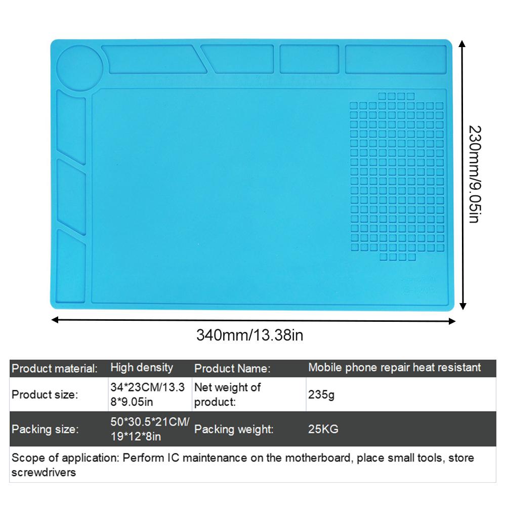 Heat Insulation Working Mat Heat-resistant BGA Soldering Station Repair Insulation Pad Insulator Pad Maintenance Platform