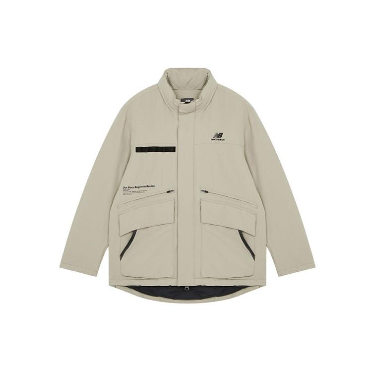 New Balance Logo Down Jacket Asia Sizing Beige Unisex 5PB42191-DB M
