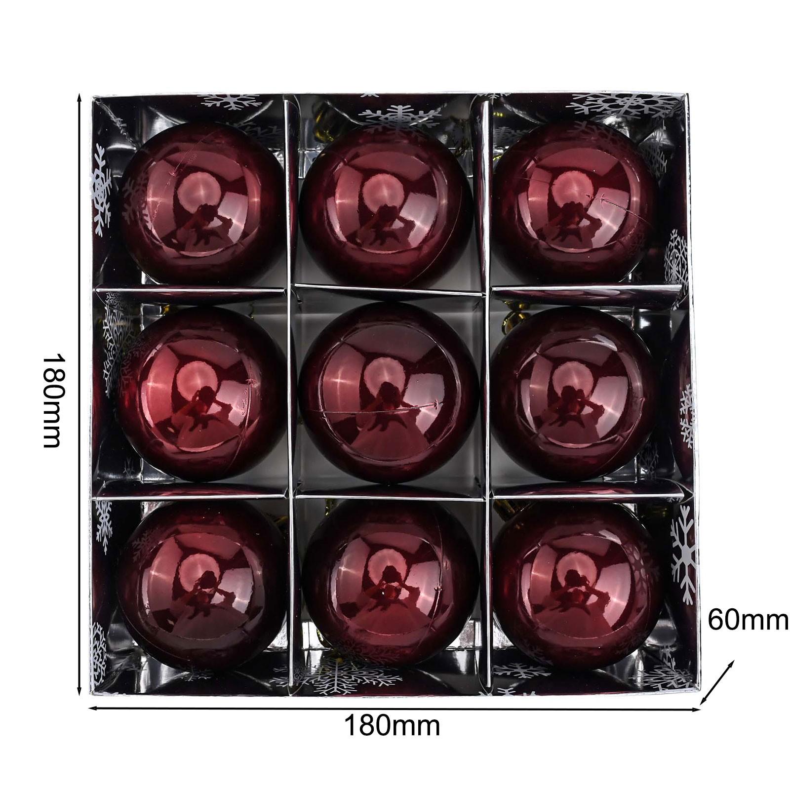 

Практичный свадебный отель Рождественские шары Рождественский декор Рождественская елка бордовый