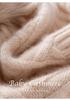 Warm Knit Cashmere Slouchy Hat: Versatile, Ear-Protective Head Covering for Autumn & Winter, Fits Large Circumferences