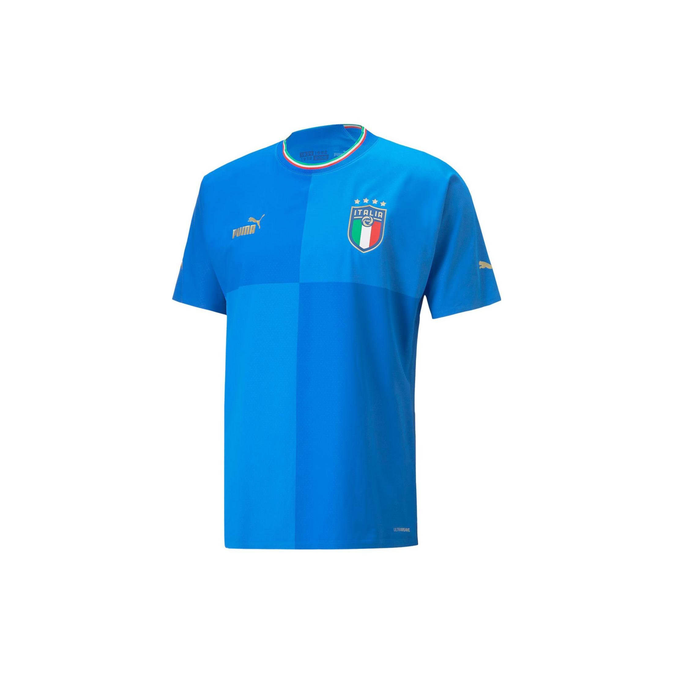 PUMA SS22 Italy Authentic Home Jersey Blue Men s 765671-01 S