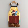 Cute Cartoon Cat Dog Apron With Large Wipe Hand Pocket Waterproof Sleeveless Bib Apron For Kitchen Cooking Household Cleaning