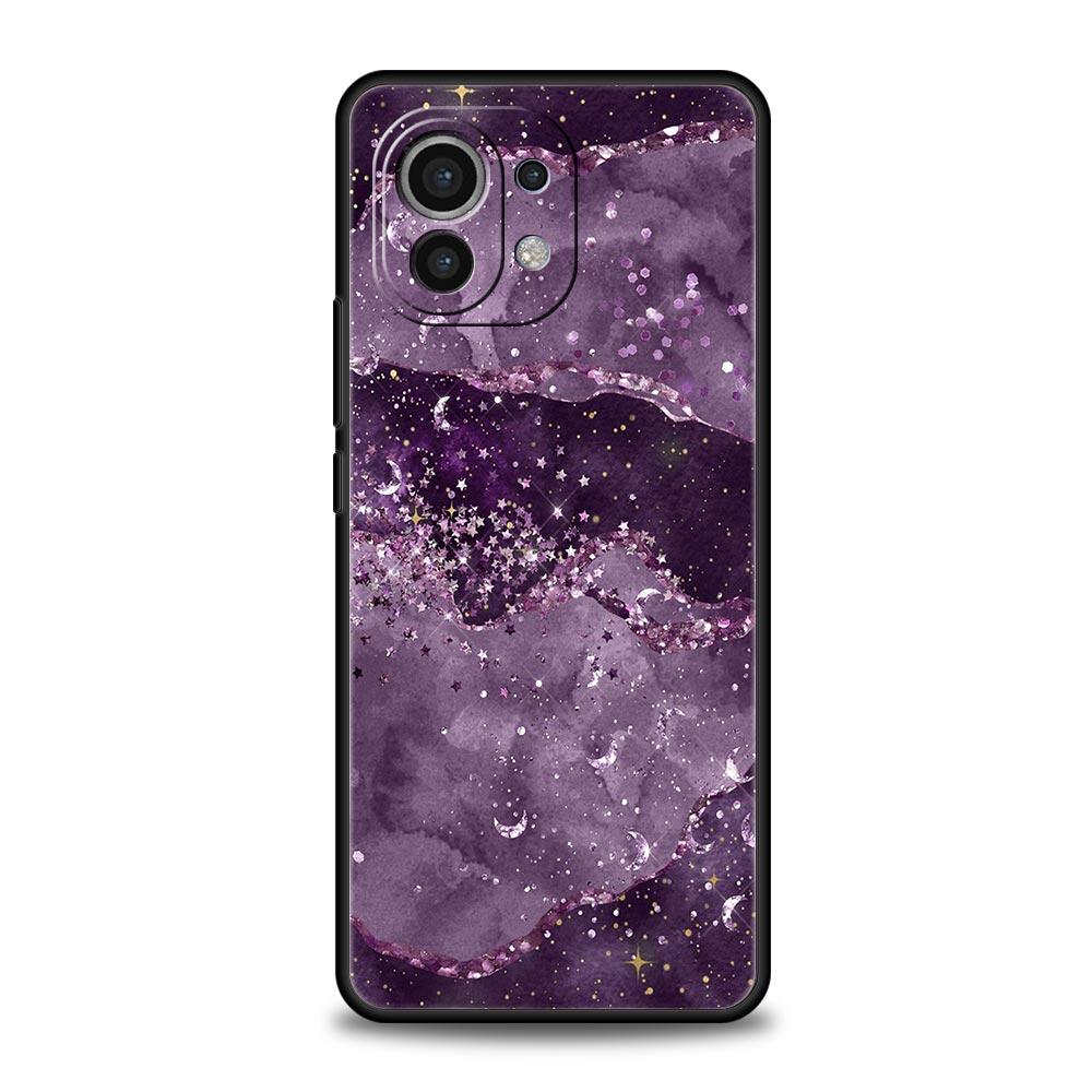 Glitter Agate Marble Art Phone Case For Xiaomi Poco X4 X3 NFC F3 F4 M3 M4 Mi Note 12T 10 12 11 Ultra 11T Pro 10T Lite 9T Cover