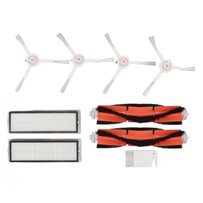 Kit de peignes plats blancs pour filtres de brosse pour Mijia 1C pour F9 pour Mi Robot Aspirateur Laveur Remplacement