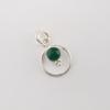 Green Onyx Cab Gemstone 925 Sterling Silver Jewelry Designer Pendant 1.2" For Her PP-68-23