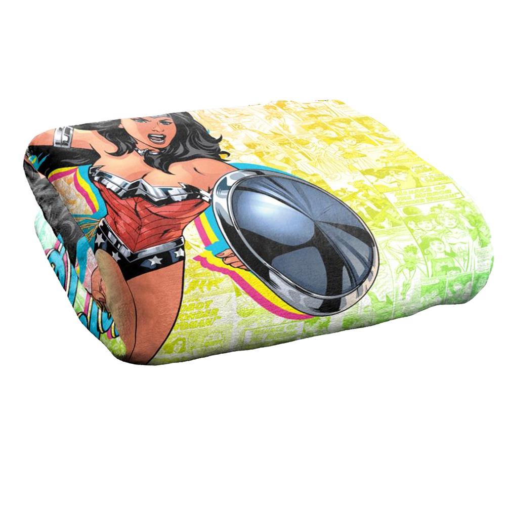 Wonder Woman Silky Comic Supersoft Blanket