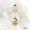 Fieldwork Women's Analog Watch with Leather Strap, Snoopy Hide-and-Seek Watch G, Beige, PNT044-2
