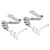 2 Pieces Lockstitch Sewing Machine Binder 30mm 4 In 1 Mirror Stainless Steel Double Fold Binder for Flatbed Sewing