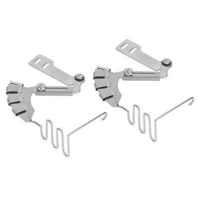 2 Pieces Lockstitch Sewing Machine Binder 30mm 4 In 1 Mirror Stainless Steel Double Fold Binder for Flatbed Sewing