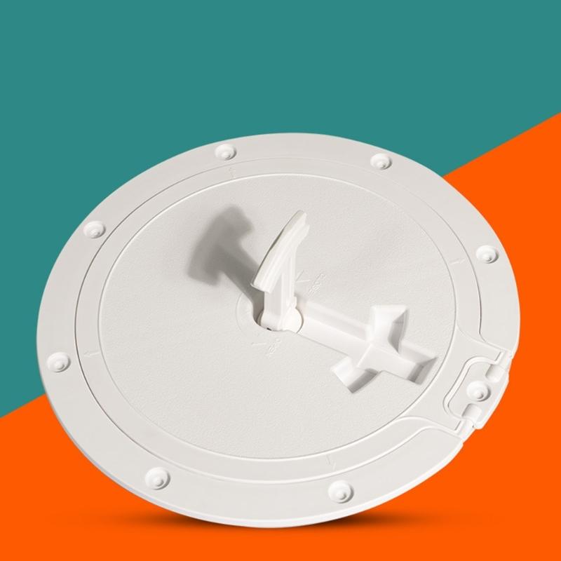 8.4-inch Marine Non-Slip Round Inspection Deck Plate for Hatch Water Tight for Outdoor Installations Quality ABS Made