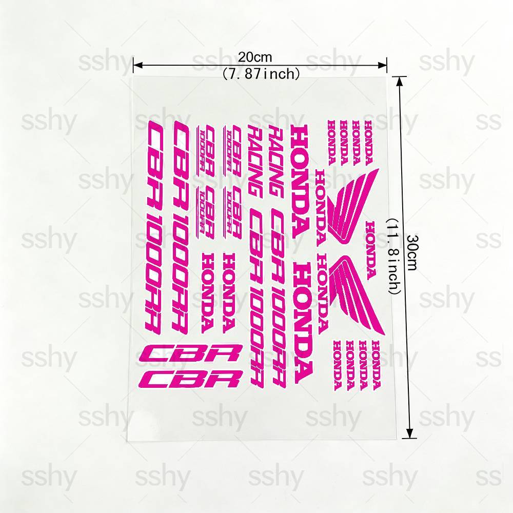 For HONDA CBR 18 colors Waterproof Reflective Motorbike Stickers Easy Peel D7 Removable Decals for Motorcycle Car