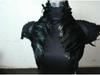 Feather Shawl & Cape: Elegant Faux Collar Vest and Scarf Combo