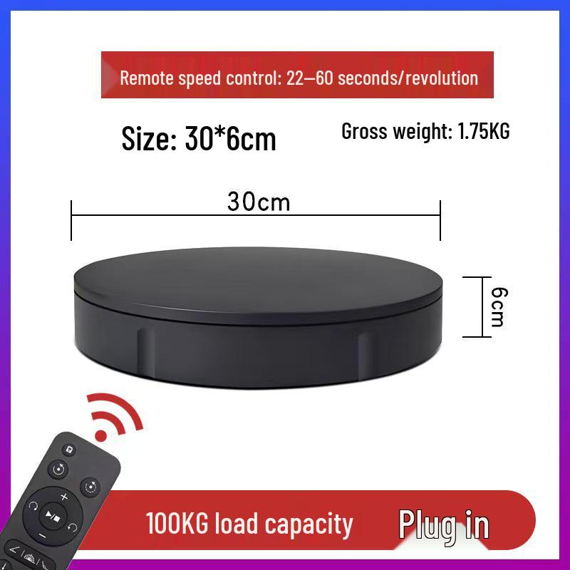 High-Capacity Electric Rotating Display Stand for Photography and Video