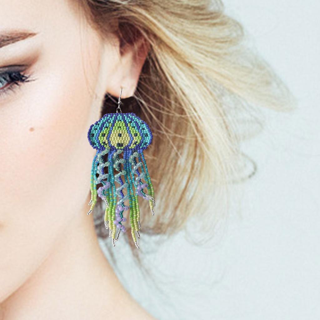 Unique Bohemian Tassels Earrings Featuring Handmade Beads Fashion Ear Jewelry Perfect for Festivals and Parties