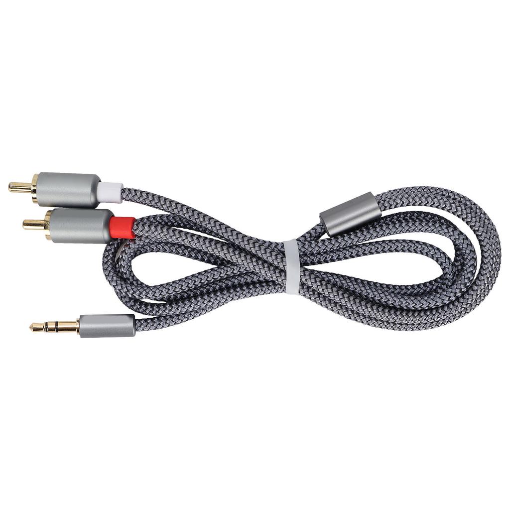 3.5mm Jack to 2 RCA Aux Audio Cable High Fidelity Audio Cable for Mobile Phones Laptops Speaker