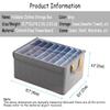Closet Clothes Organizer Bins 6 Pc, Fabric Box Storage Shelf Bins Stackable, Foldable Closet Shelf Storage Container with Lid