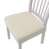 Elastic Solid Colors Chair Seat Covers Jacquard Shell Chair Cover Washable Anti-dust Short Back Chair Cover Armless Wedding Home