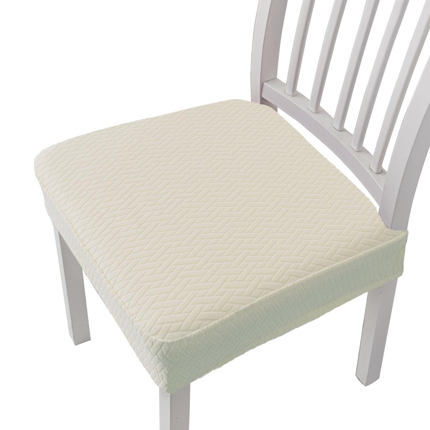 Chair cover universal all seasons solid color simple new thickened stool seat cushion cover elastic restaurant home default
