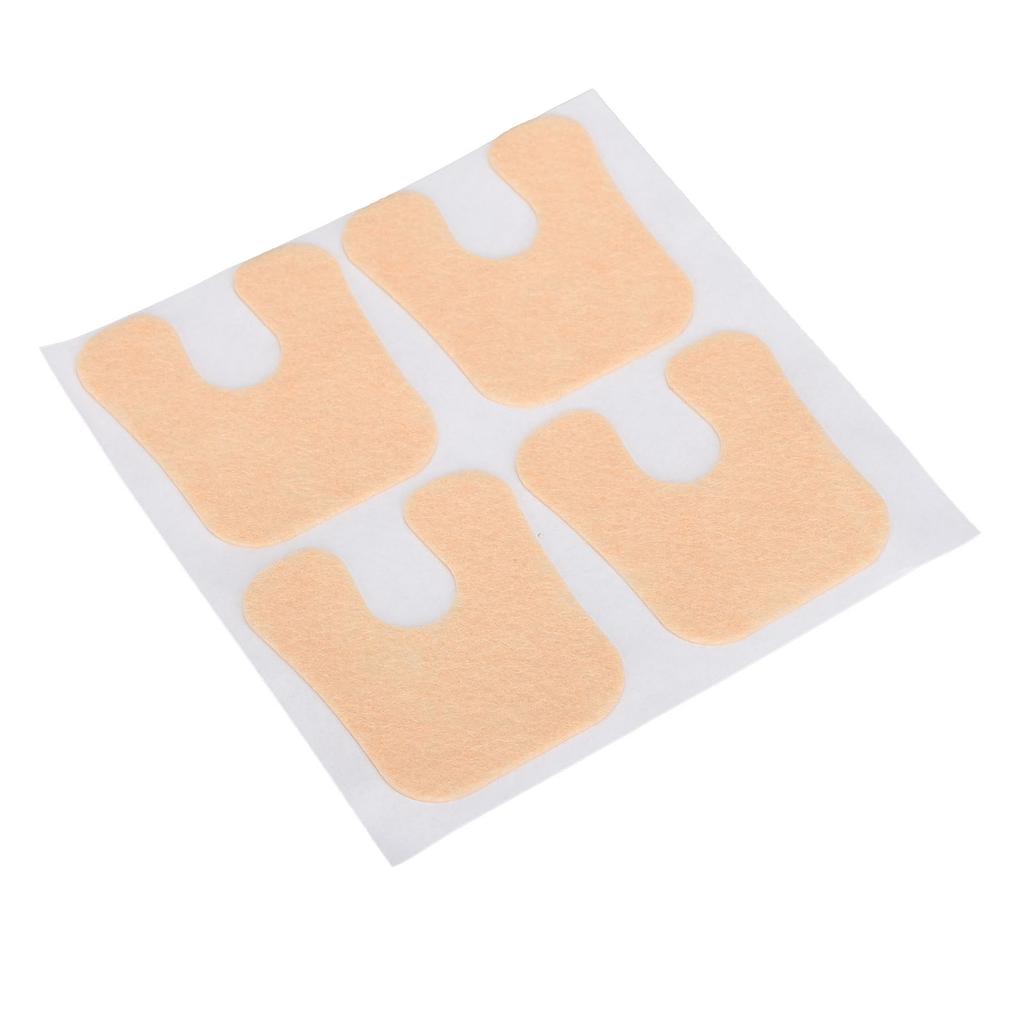 48pcs U Shaped Felt Callus Pads Prevent Rubbing Relieve Pressure Self Adhesive Callus Cushion Pads for Forefoot