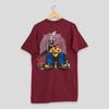 Vintage 90s Class Kid's Graphics Graffiti Street Tshirt Medium No Fear Skateboarding Streetwear Class Kid's Skater Circa Burgundy Tee Size M
